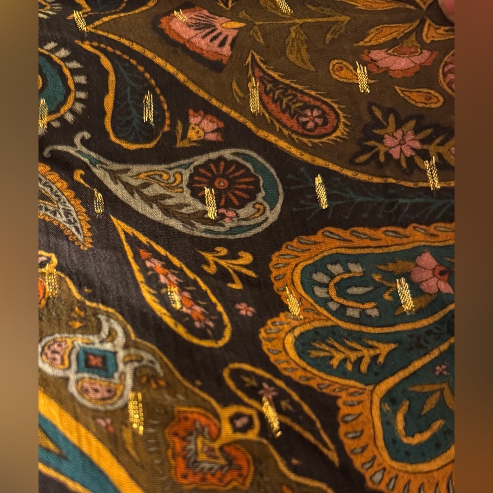 Zara Multicolor Paisley Print Dress - Picture 9 of 10